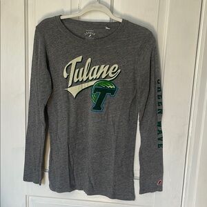 Tulane Long Sleeve Gray Shirt